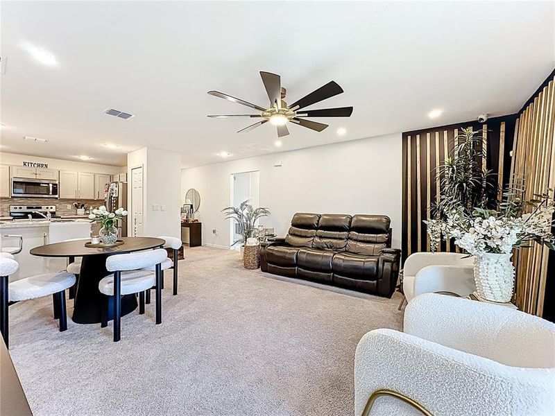 Furnished interior view inside a new home in , Kissimmee (Image 8). Furnished interior view inside a new home in , Kissimmee (Image 8).