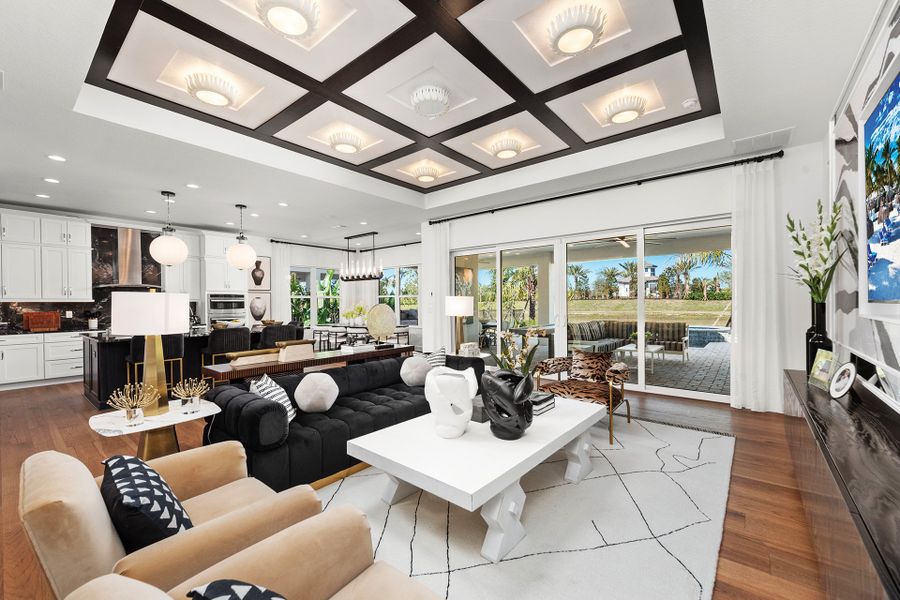 Representative furnished interior of a home built from the Emerald by GL Homes in Valencia Ridge (55+), Wesley Chapel (Image 9).