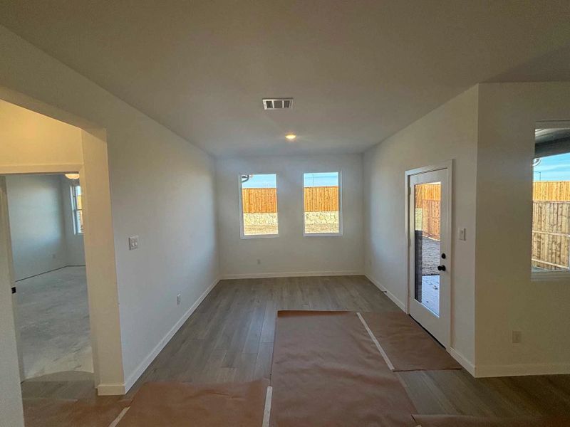 Dining Room Construction Progress