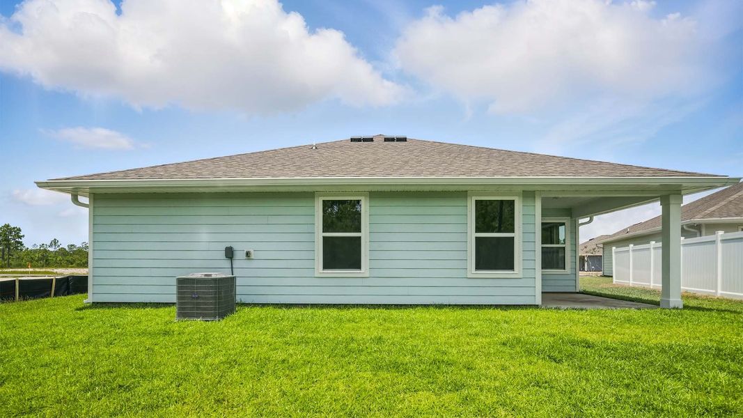 Exterior details and patio area of a home in Palmetto Bluff, Port Saint Joe (Image 17).
