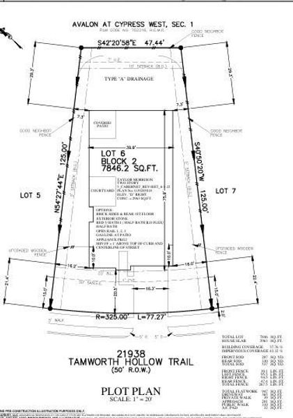 21938 Tamworth Hollow Trail Plot Plan