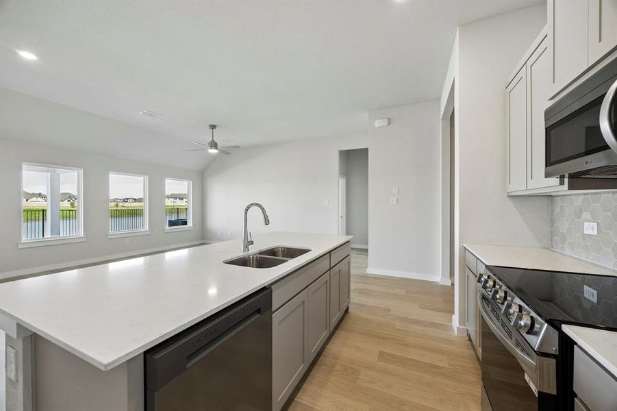 Furnished interior view inside a new home in Mercer Meadows, Royse City (Image 12).