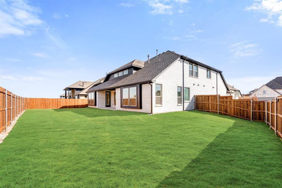 Exterior details and patio area of a home in Devonshire Classic 60-65, Forney (Image 24). Exterior details and patio area of a home in Devonshire Classic 60-65, Forney (Image 24).