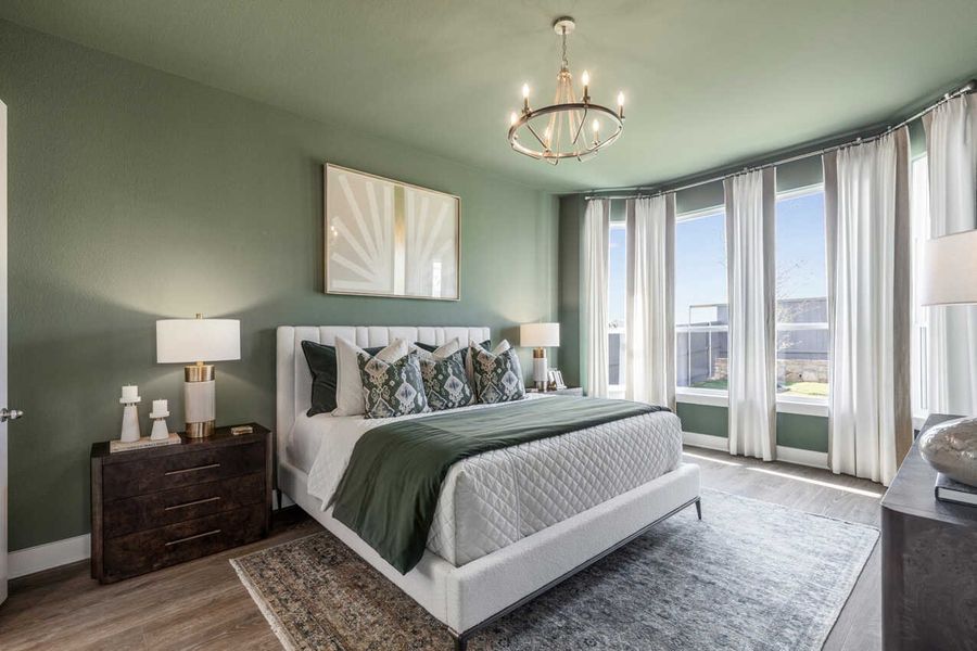 Representative Primary Bedroom - some options shown