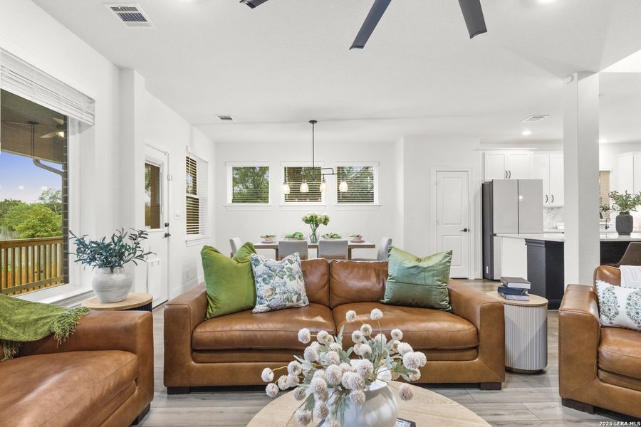 Furnished interior view inside a new home in Davis Ranch 50', San Antonio (Image 39).