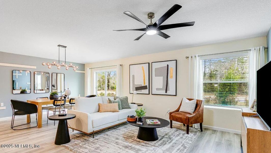 Furnished interior view inside a new home in Holstein Crossing: Holstein Crossing 50s, Green Cove Springs (Image 7).