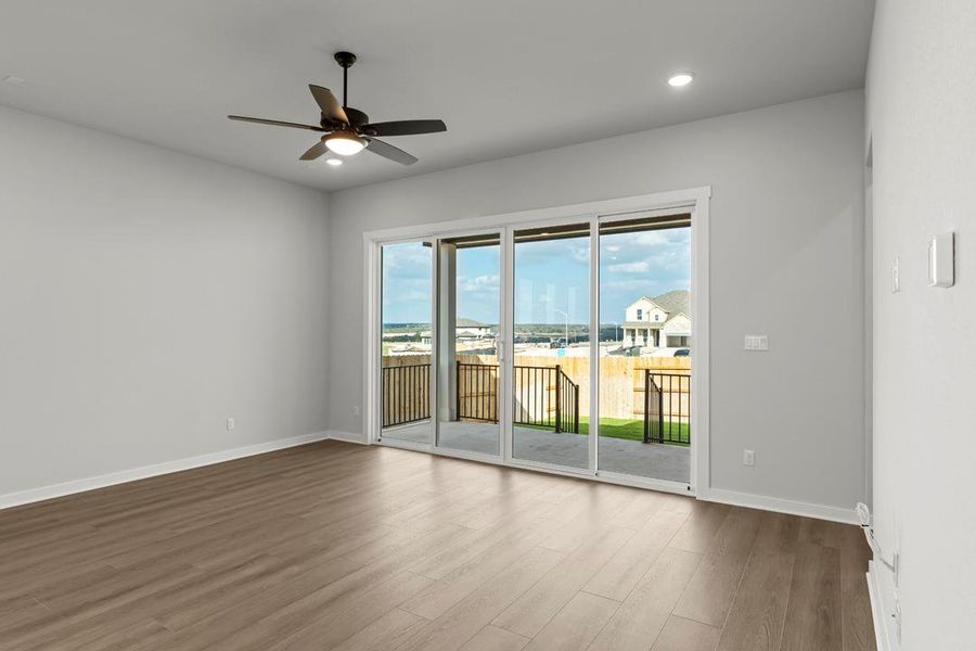 Spacious, unfurnished interior of a new home in Lariat, Liberty Hill (Image 37). Spacious, unfurnished interior of a new home in Lariat, Liberty Hill (Image 37).