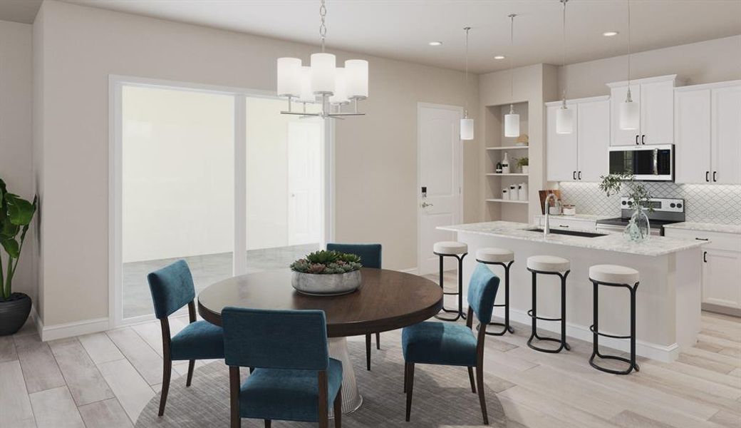 Furnished interior view inside a new home in Celebration - Island Village, Celebration (Image 2).