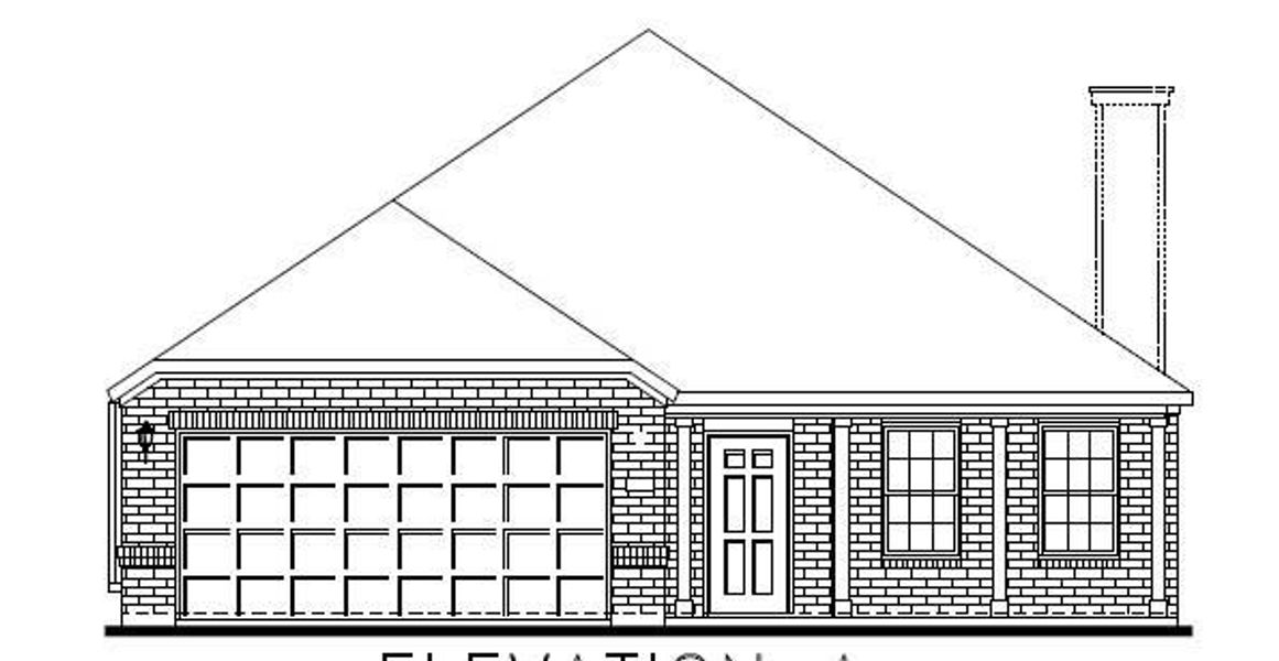 Exterior rendering of this home design in , Venus, TX (Image 1). Exterior rendering of this home design in , Venus, TX (Image 1).