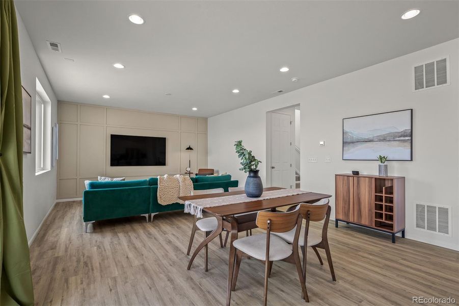 Furnished interior view inside a new home in , Colorado Springs (Image 11).