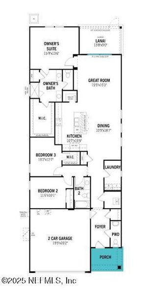 2D floor plan layout of this home in RiverTown - Forest, St. Johns, FL (Image 2). 2D floor plan layout of this home in RiverTown - Forest, St. Johns, FL (Image 2).