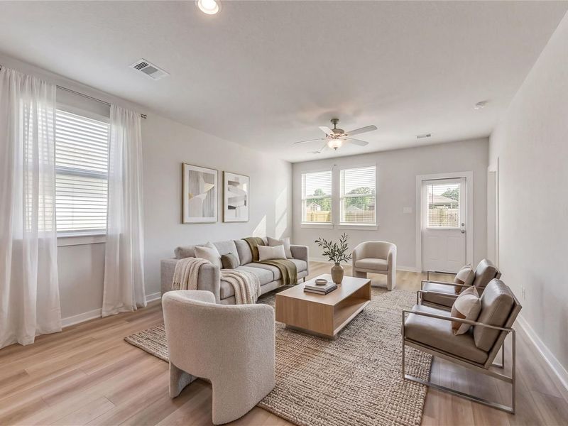 Furnished interior view inside a new home in Liberty Estates, Cleveland (Image 16).