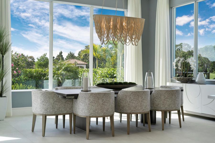 Furnished interior view inside a new home in , Port St. Lucie (Image 39).