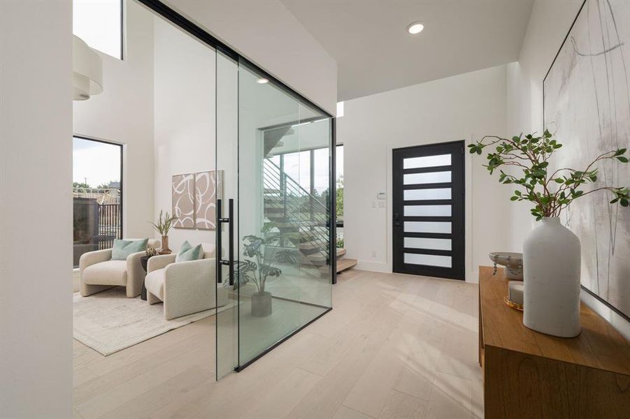 Furnished interior view inside a new home in Dove Station, Grapevine (Image 6).