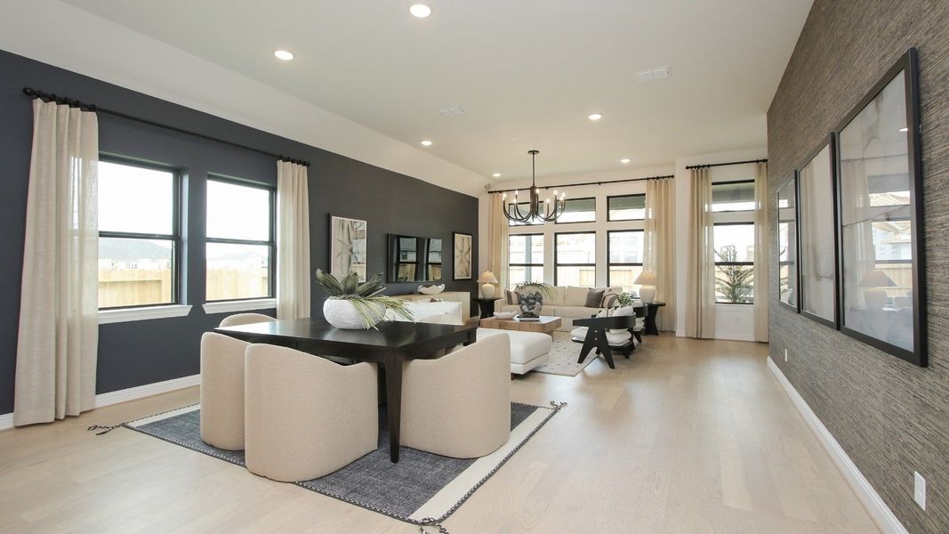 Representative furnished interior of a home built from the Willow by DRB Homes in Brookewater, Rosenberg (Image 7).