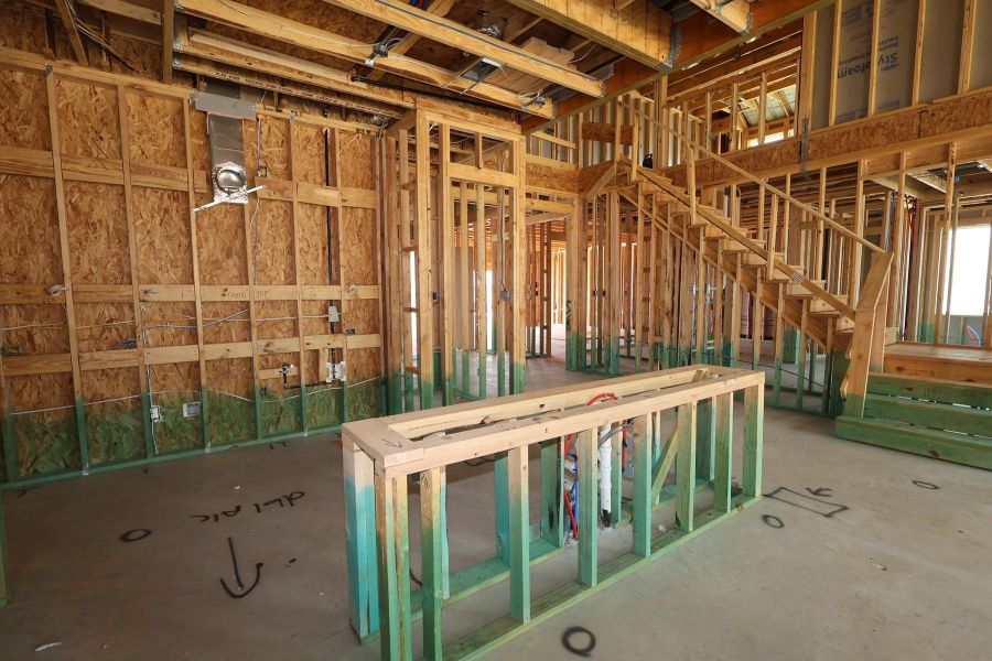 In-progress construction of a new home in Dunham Pointe, Cypress, TX (Image 3).