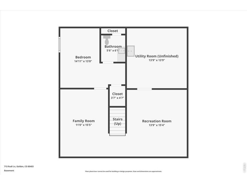 2D floor plan layout of this home in , Golden, CO (Image 36).