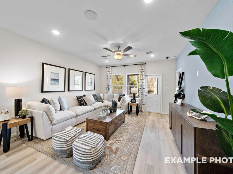 Representative furnished interior of a home built from the The San Marcos F by Davidson Homes LLC in Emberly, Beasley (Image 9).