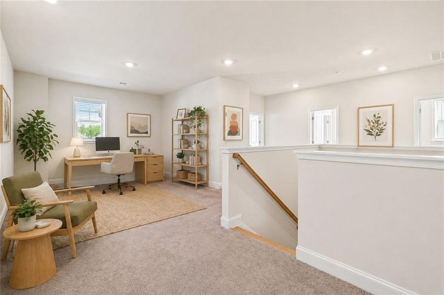 Furnished interior view inside a new home in , Lawrenceville (Image 9).