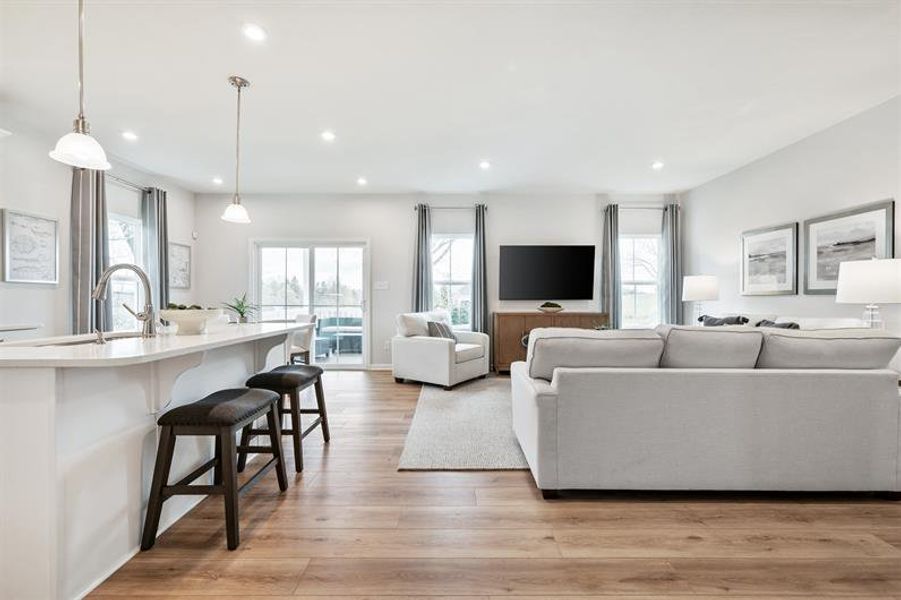 Representative furnished interior of a home built from the Alberti Ranch by Ryan Homes in Albemarle, Hertford (Image 6).