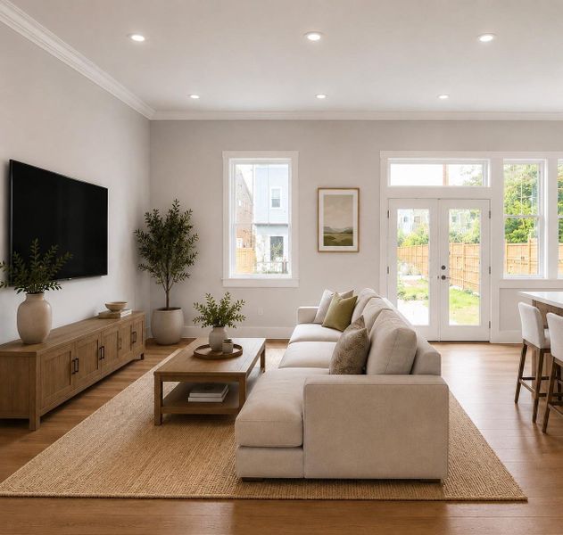 Rendering: Living Room Rendering: Living Room