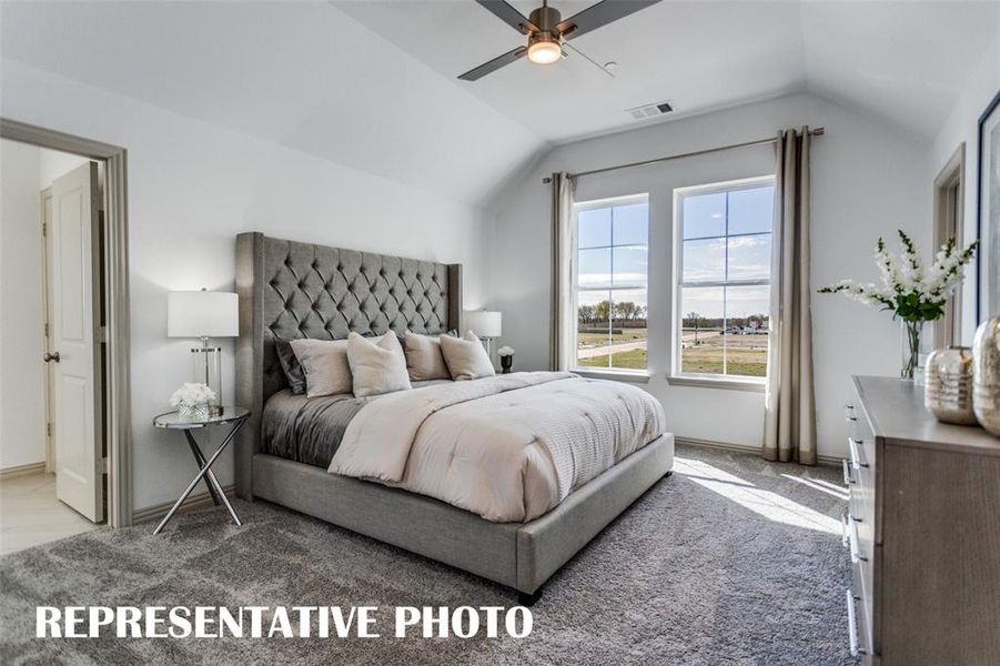 Owner's suites designed to be your private sanctuary! REPRESENTATIVE PHOTO OF MODEL HOME.