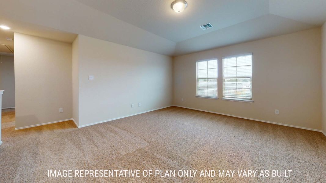 Representative unfurnished interior of a home built from the Perry by D.R. Horton in Park Meadows, Lorena (Image 22).