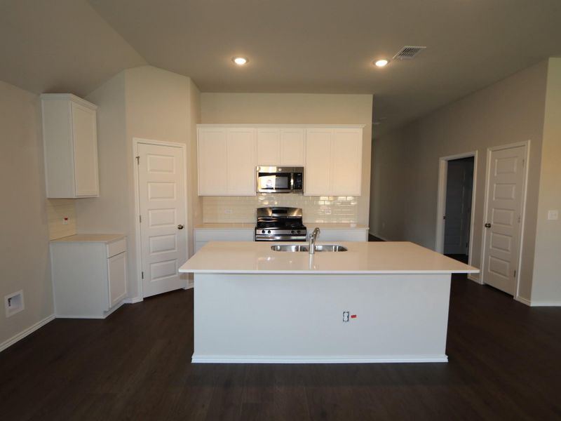 Furnished interior view inside a new home in Cascades at Onion Creek, Austin (Image 18). Furnished interior view inside a new home in Cascades at Onion Creek, Austin (Image 18).