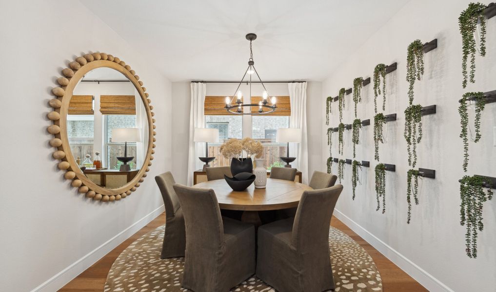 Dining room with chandelier Dining room with chandelier