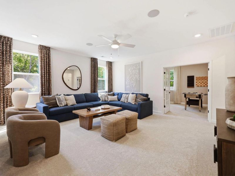 Furnished interior view inside a new home in Rockport, Wake Forest (Image 9).