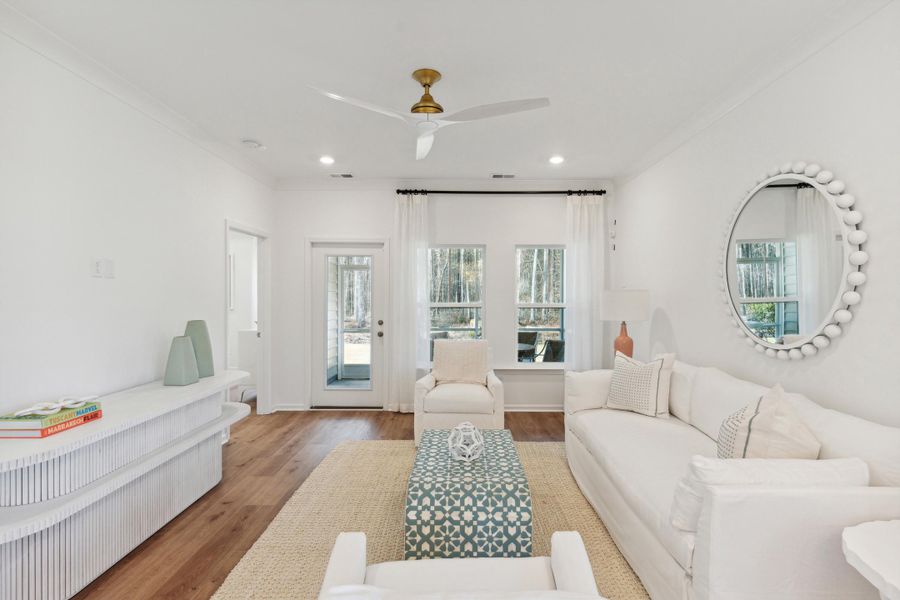 Furnished interior view inside a new home in Horizons at Summers Corner | 55+, Summerville (Image 2).