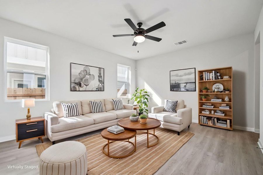 Furnished interior view inside a new home in Avery Centre, Round Rock (Image 8).