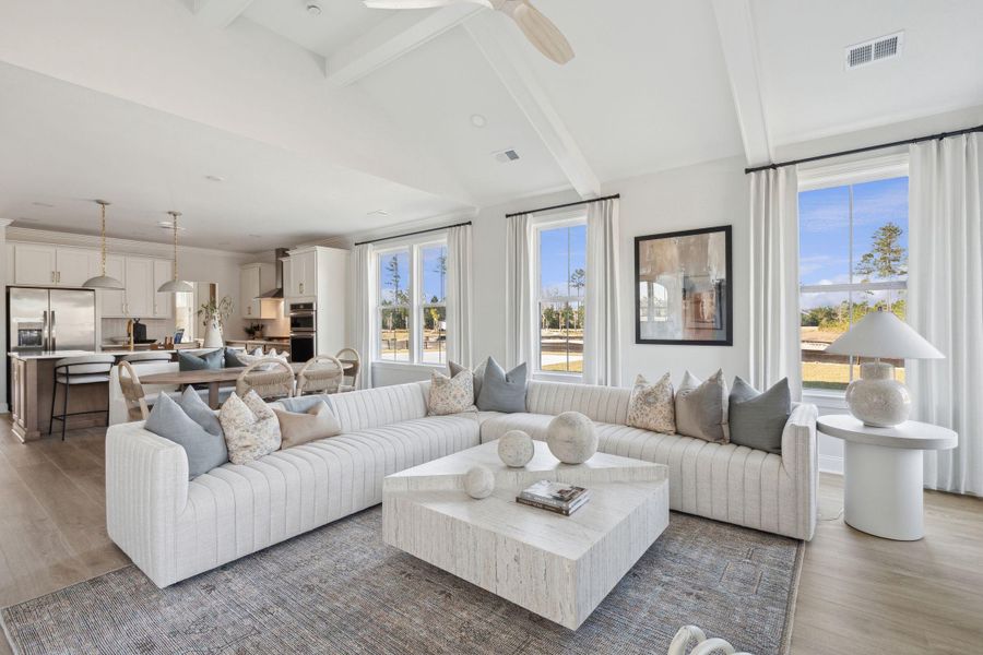 Furnished interior view inside a new home in Tidewater at Lakes of Cane Bay, Summerville (Image 9).