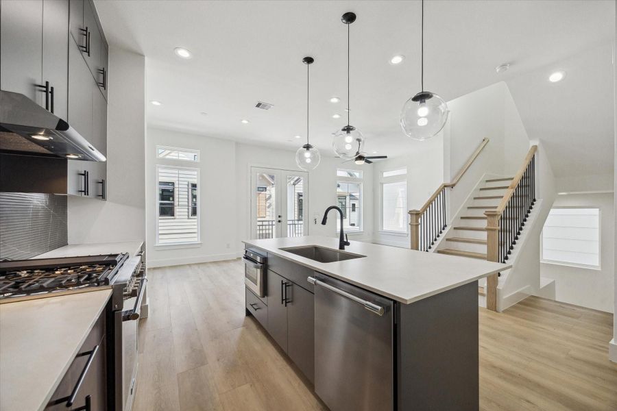 Furnished interior view inside a new home in , Houston (Image 16). Furnished interior view inside a new home in , Houston (Image 16).