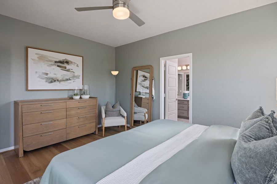 Representative furnished interior of a home built from the 1605 Modeled by KB Home in Brighton Trails, Hockley (Image 9).