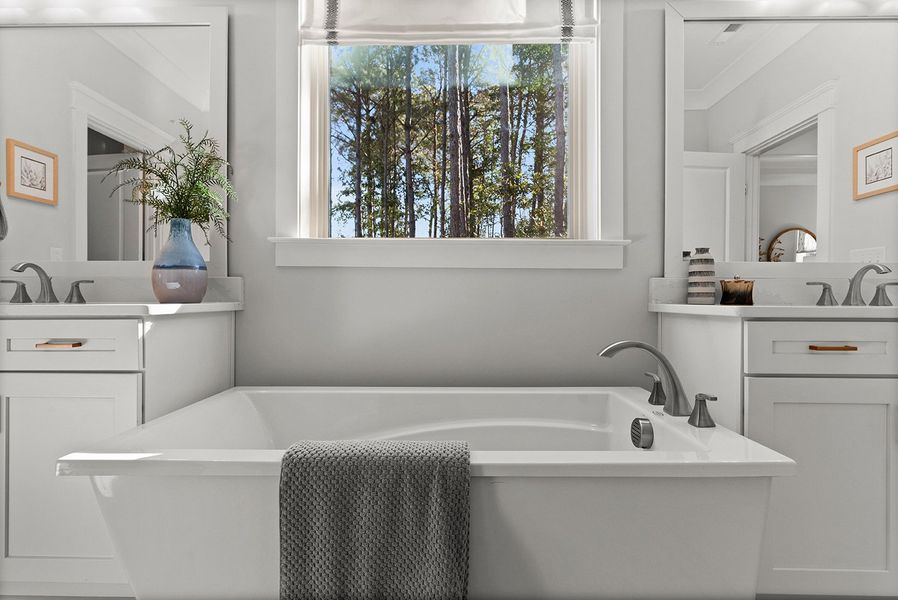 Representative furnished interior of a home built from the The Emerson by RobuckHomes in Stonehedge, Leesville (Image 48).