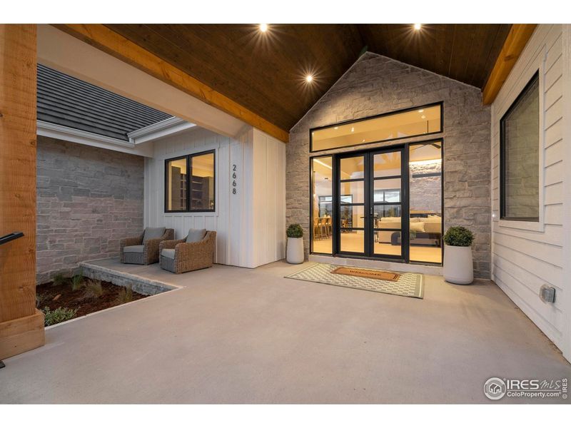 Exterior details and patio area of a home in , Berthoud (Image 24).