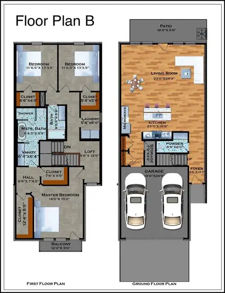 2D floor plan layout of this home in , The Colony, TX (Image 4).