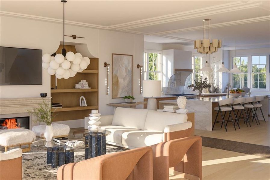 Furnished interior view inside a new home in Echo at Crabapple, Milton (Image 11). Furnished interior view inside a new home in Echo at Crabapple, Milton (Image 11).