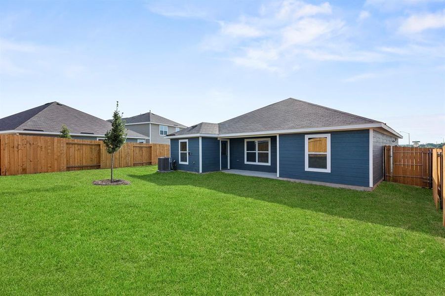 You will love the added outdoor entertainment space for being able to throw a back yard barbecue or to just enjoy watching your kids and pets play freely from the comfort of the shade.