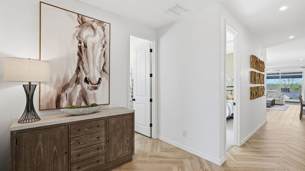 Representative furnished interior of a home built from the Bluebell by DRB Homes in Apache Farms, Buckeye (Image 4).