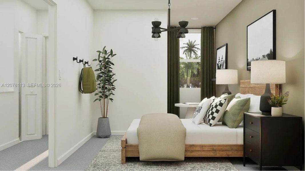 Furnished interior view inside a new home in Breezewood, Miami (Image 7).