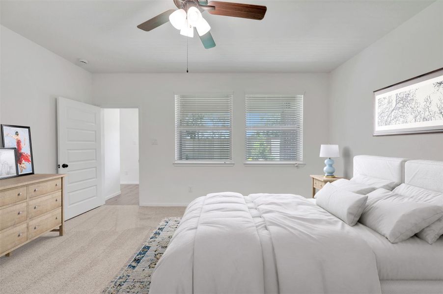 Secluded owner's suite (*Photo not of actual home and used for illustration purposes only.)