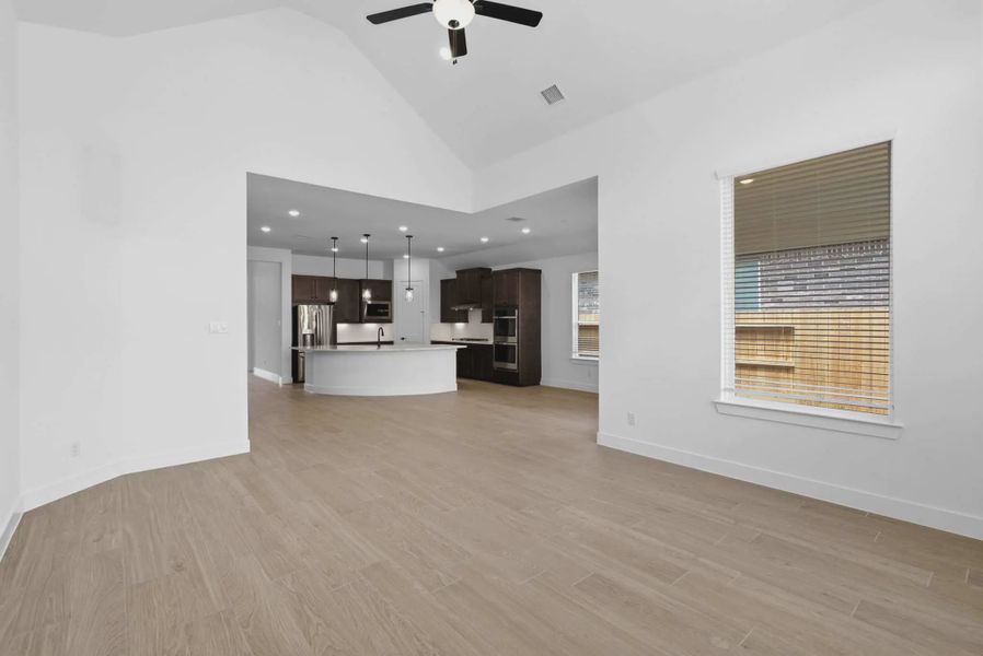 Representative unfurnished interior of a home built from the Mariah by Chesmar Homes in The Highlands, Porter (Image 7).