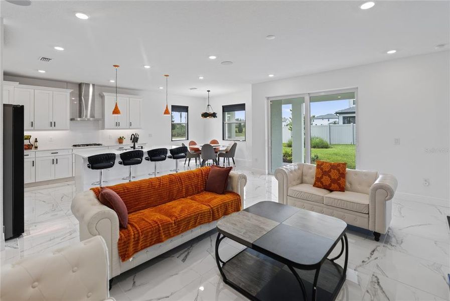 Furnished interior view inside a new home in , Sarasota (Image 52).