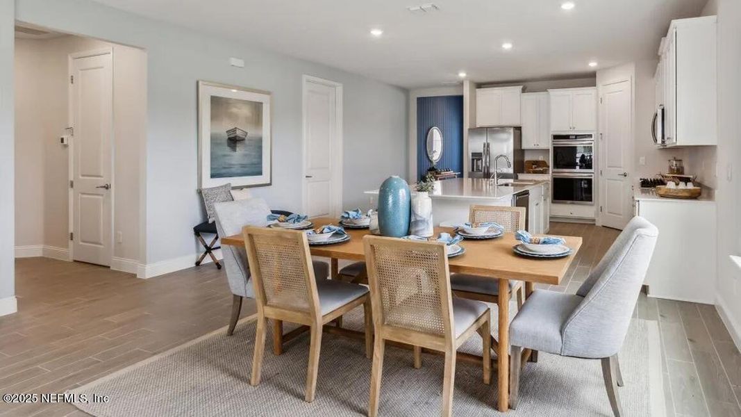 Furnished interior view inside a new home in Silver Meadows at SilverLeaf: Silver Meadows 50s, St. Augustine (Image 13).