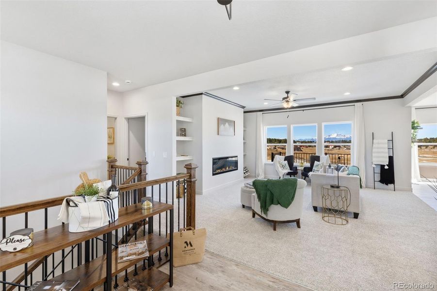 Furnished interior view inside a new home in , Colorado Springs (Image 6).