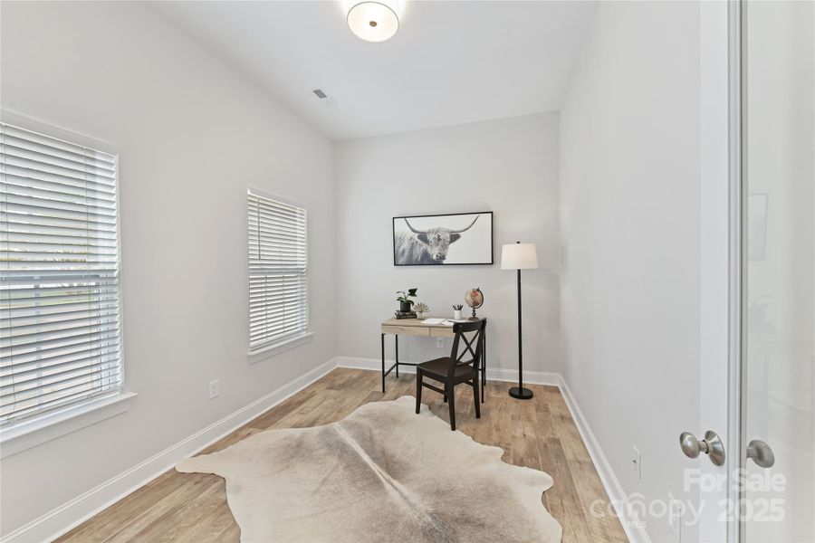 Office with door for privacy!