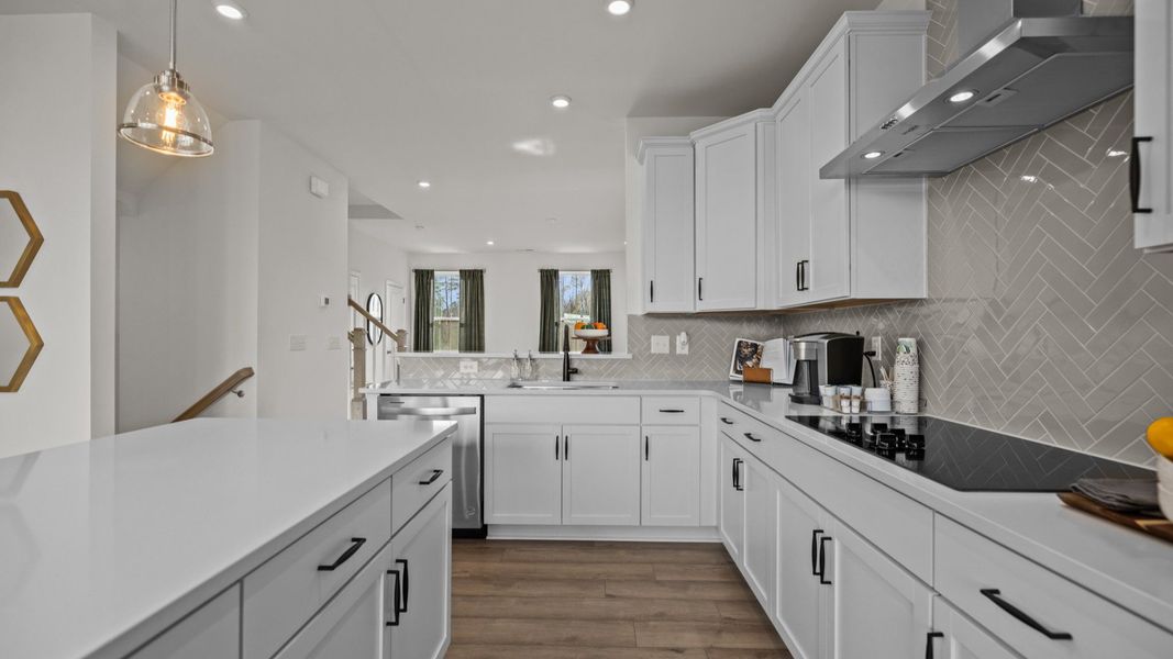Furnished interior view inside a new home in The River District Townhomes, Charlotte (Image 25).