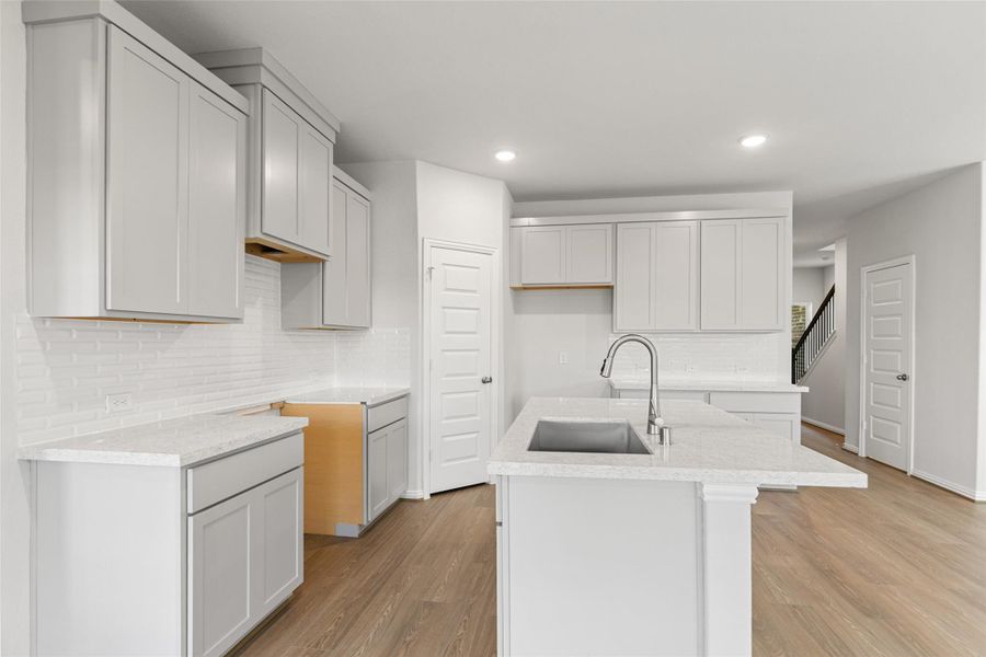 Furnished interior view inside a new home in Park at Eldridge, Sugar Land (Image 9). Furnished interior view inside a new home in Park at Eldridge, Sugar Land (Image 9).